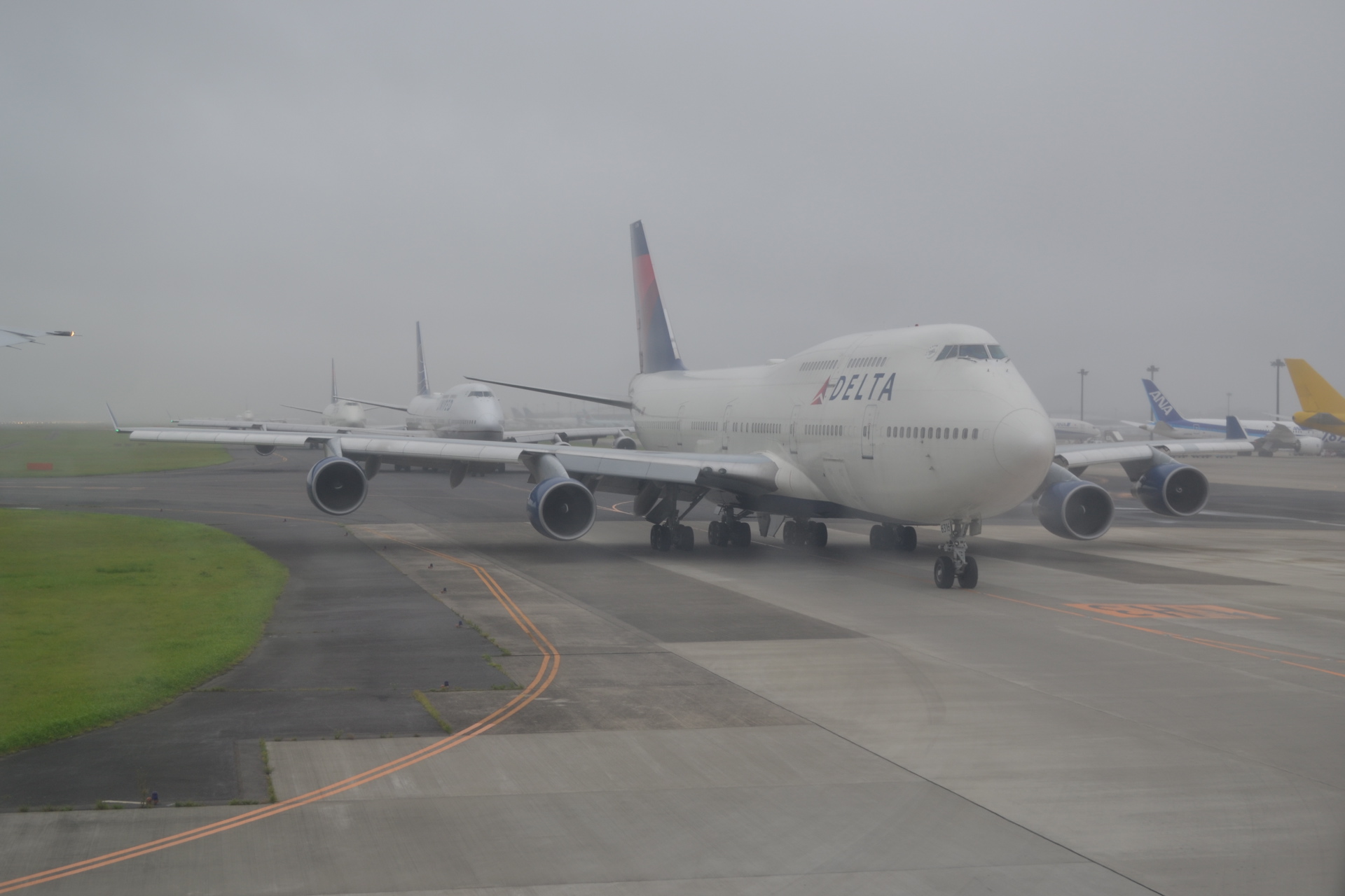 Boeing 747s at Tokyo Narita Airport